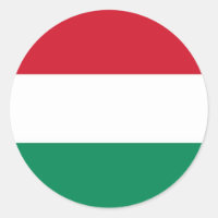 Sticker met vlag van Hongarije