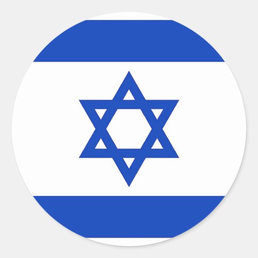 Sticker met vlag van Israël (Voorkant)