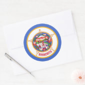 Sticker met vlag van Minnesota (Envelop)