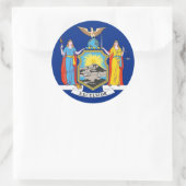 Sticker met vlag van New York (Tas)