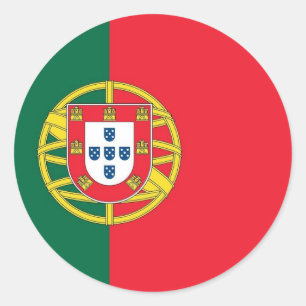 Sticker met vlag van Portugal