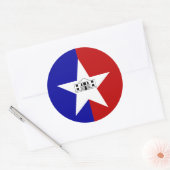 Sticker met vlag van San Antonio, VS (Envelop)
