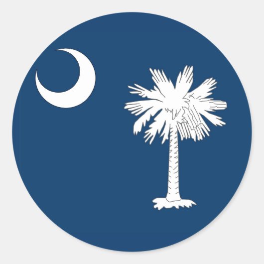 Sticker met vlag van South Carolina (Voorkant)