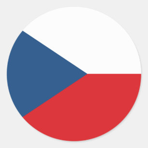 Sticker met vlag van Tsjechië