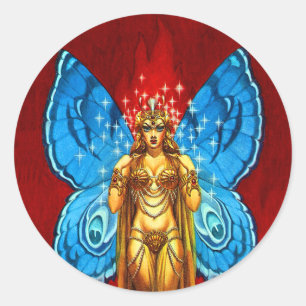 Sticker met vleugelvleugelvleugel