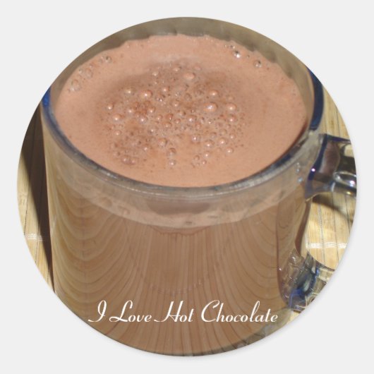 Sticker met warme chocolade (Voorkant)