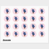 Sticker met zoete cactus (Vel)