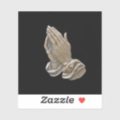 Sticker Métal Peint Regarder Les Mains De Prière (Feuille)