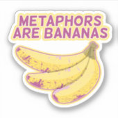 Sticker Métaphore La typographie drôle (Devant)