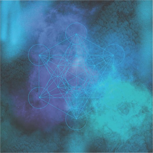 Sticker Metatron’s Cube Sacred Geometry (Recto)