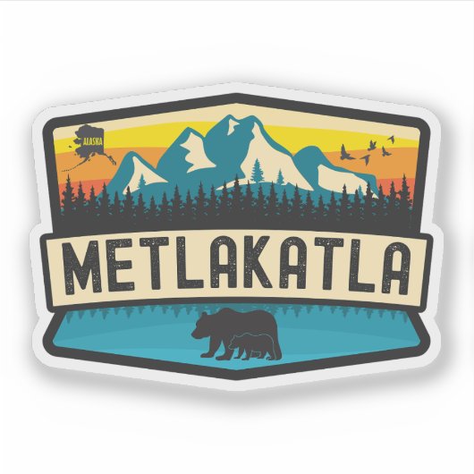 Sticker Metlakatla, Alaska (Devant)