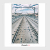 Sticker Métro sur pont supérieur Dom Luis I (Feuille)