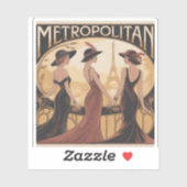 Sticker Metropolitan Art Nouveau (Feuille)