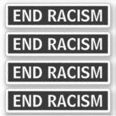 Sticker Mettre fin au racisme (Devant)