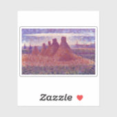 Sticker Meules de foin de Georges Seurat (Feuille)
