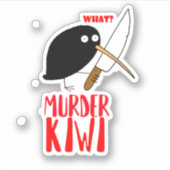 Sticker Meurtre Kiwi (Devant)