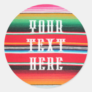 sticker Mexicaans mexico poncho serape achtergrond