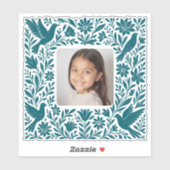 Sticker Mexican Otomí Tenango Talavera with Photo (Feuille)