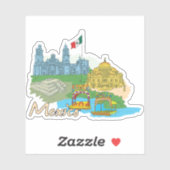Sticker Mexico (Feuille)