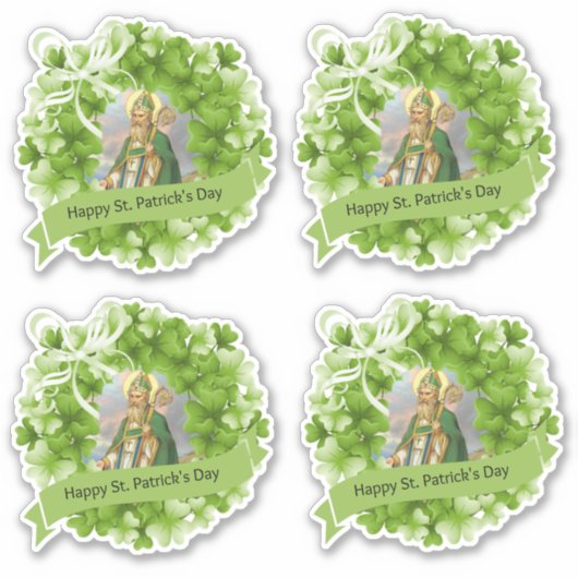 Sticker Mgr St. Patrick Shamrock Religieux (Devant)