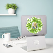 Sticker Mgr St. Patrick Shamrock Religieux (Ordinateur portable sur le bureau)