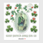 Sticker Mgr St. Patrick Shamrock Religieux (Feuille)
