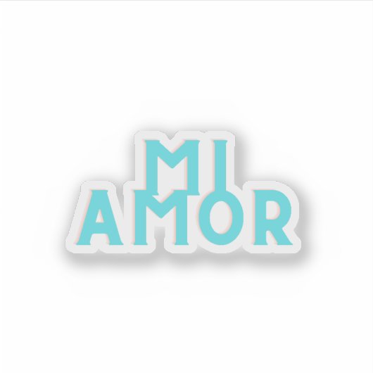 Sticker Mi Amor (Devant)