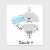 Sticker Mia boire 2 (Feuille)