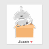 Sticker Mia dans la boîte (Feuille)