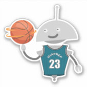 Sticker Mia de basket (Devant)