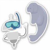 Sticker Mia diver 2 (Devant)