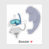 Sticker Mia diver 2 (Feuille)