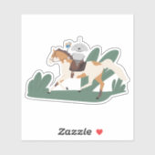 Sticker Mia équitation (Feuille)