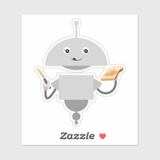 Sticker Mia fait du toast (Feuille)