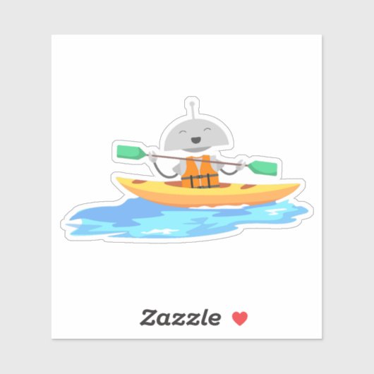 Sticker Mia kayak (Feuille)