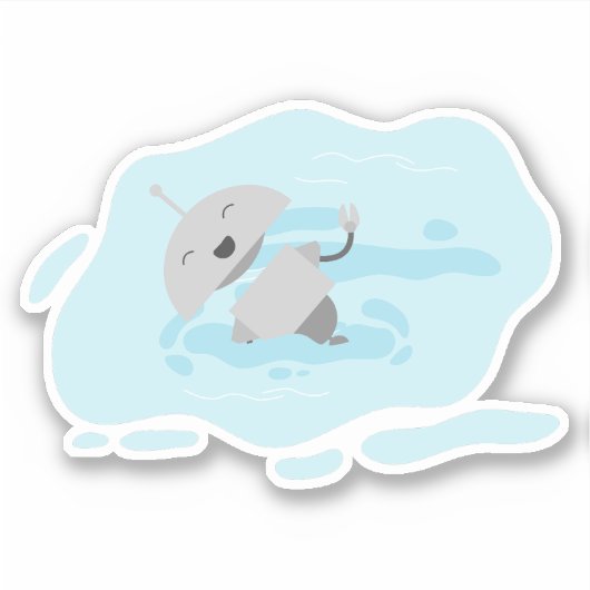 Sticker Mia natation (Devant)