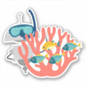 Sticker Mia plongeur (Devant)