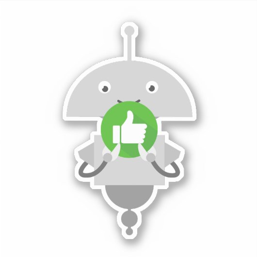 Sticker Mia pouce vers le haut (Devant)