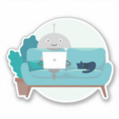Sticker Mia sur le canapé (Devant)