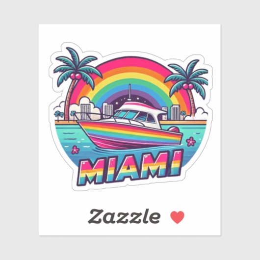 Sticker Miami (Feuille)