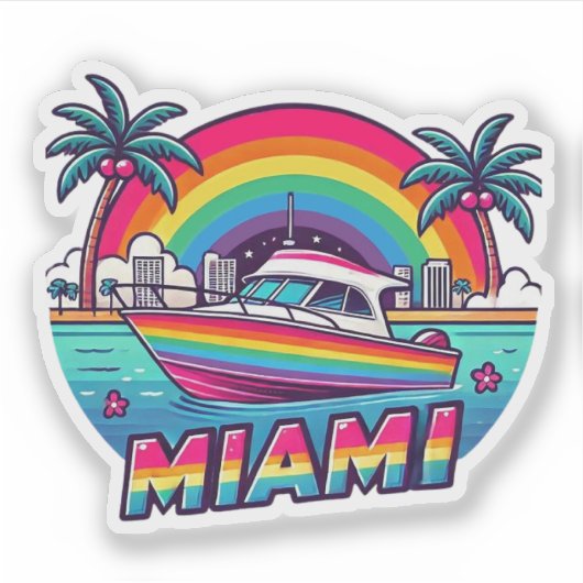Sticker Miami (Devant)