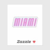 Sticker Miami (Feuille)