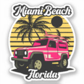 Sticker Miami Beach, Floride (Recto)
