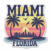STICKER MIAMI FLORIDA (Devant)
