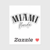 Sticker Miami Floride (Feuille)