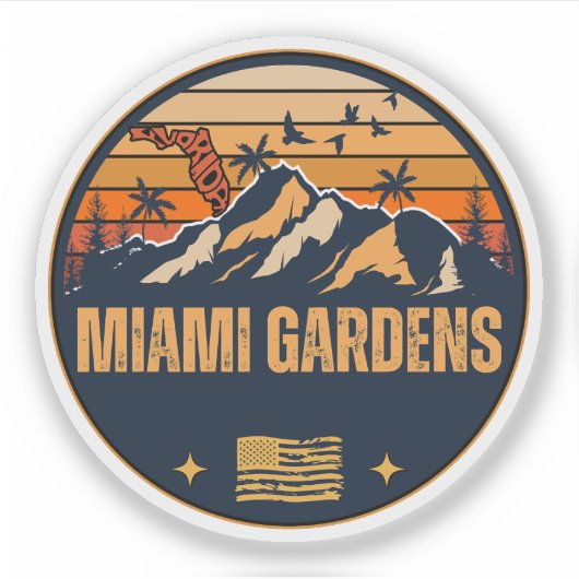 Sticker Miami Gardens, Floride (Devant)