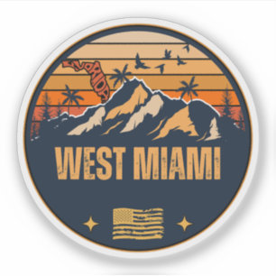 Sticker Miami Ouest, Floride 