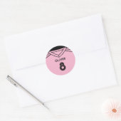 Sticker Miami Pink and Black Soccer Anniversaire (Enveloppe)
