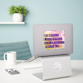 Sticker Micah 6:8 (Ordinateur portable sur le bureau)