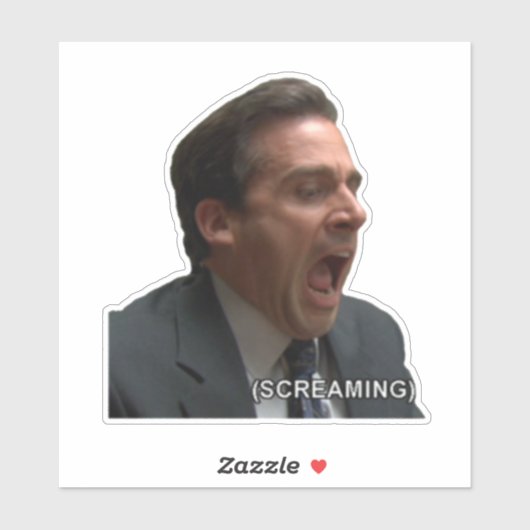 Sticker Michael Scott - Scandale (Feuille)